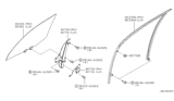 Diagram for Nissan Maxima Window Motor - 80730-2Y000