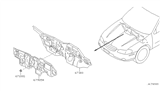 Diagram for 1997 Nissan Maxima Dash Panels - 67810-40U00