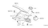 Diagram for Nissan Maxima Fender - 78113-9DJ0A