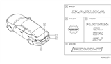 Diagram for 2018 Nissan Maxima Emblem - 84894-4RA0B