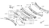 Diagram for Nissan Maxima Dash Panels - 67100-3TA1A