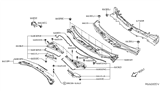 Diagram for Nissan Dash Panels - 67100-3TA1A