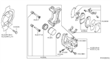 Diagram for 2021 Nissan Maxima Brake Backing Plate - 41161-4RA0A