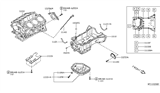 Diagram for 2018 Nissan Maxima Oil Pan - 11110-4RA0A