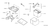 Diagram for 2019 Nissan Rogue Battery Tray - 24428-9DJ0A