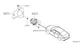 Diagram for Nissan Murano Fog Light - 26155-4GA0B