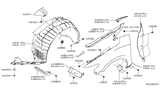 Diagram for 2016 Nissan Maxima Wheelhouse - 63843-4RA1D