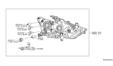 Diagram for 2018 Nissan Maxima Headlight - 26010-4RF4B