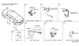 Diagram for 2016 Nissan Altima Air Bag Sensor - 98830-3TA5A