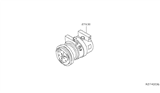 Diagram for 2020 Nissan Maxima A/C Compressor - 92600-5AA0A