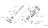 Diagram for 2020 Nissan Maxima Steering Column - 48810-3NT1C