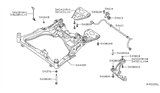 Diagram for 2019 Nissan Maxima Front Cross-Member - 54400-4RA0E