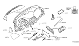 Diagram for 2016 Nissan Maxima Instrument Cluster - 68240-4RA0A