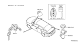 Diagram for 2019 Nissan Maxima Ignition Lock Cylinder - 99810-4RA0B