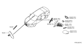 Diagram for 2019 Nissan Maxima Side Marker Light - 26160-4RA0A