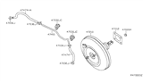 Diagram for 2016 Nissan Maxima Brake Booster - 47210-3TA0B