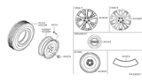 Diagram for 2020 Nissan Maxima Spare Wheel - 40300-9DJ1A