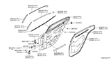 Diagram for 2019 Nissan Maxima Door Seal - 82838-4RA0A