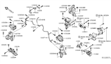 Diagram for 2018 Nissan Pathfinder Engine Mount - 11270-JA10A