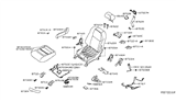 Diagram for Nissan Maxima Seat Cover - 87320-9DD2A