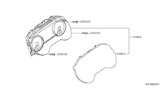 Diagram for 2017 Nissan Maxima Instrument Cluster - 24810-4RA0A