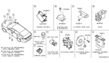 Diagram for Nissan Maxima Body Control Module - 284B2-4RA0B