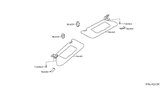 Diagram for 2021 Nissan Maxima Sun Visor - 96401-9DE0A