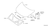 Diagram for 2018 Nissan Maxima Lift Support - 65470-4RA0A