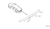 Diagram for 2019 Nissan Maxima Spoiler - T98J1-4RA0H