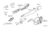 Diagram for Nissan Maxima Door Latch Assembly - 82500-ZY80A