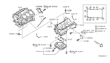 Diagram for Nissan Altima Oil Pan Baffle - 11113-ZK61A