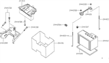 Diagram for 2012 Nissan Frontier Car Batteries - 24410-JA10A