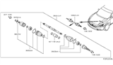 Diagram for 2012 Nissan Maxima Axle Shaft - 39101-9N01A