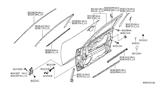 Diagram for 2009 Nissan Maxima Door Moldings - 80820-9N00A