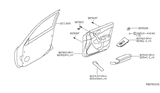 Diagram for Nissan Maxima Armrest - 80941-9DA0A