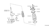 Diagram for 2011 Nissan Maxima Shock Absorber - E4303-9DA0A