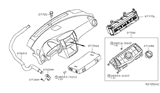 Diagram for 2010 Nissan Maxima Blower Control Switches - 27500-9N01A