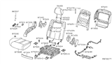 Diagram for 2014 Nissan Maxima Seat Cushion - 87300-9DH1B