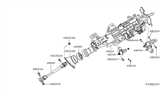 Diagram for Nissan Maxima Steering Shaft - 48080-JA02C