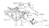 Diagram for Nissan Altima Sway Bar Bracket - 54614-9N00A