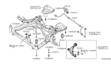 Diagram for 2009 Nissan Maxima Sway Bar Link - 54668-9N00A