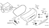 Diagram for Nissan Maxima Tailgate Lock - 84630-9N00A