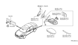 Diagram for Nissan Mirror Cover - 96374-9N81A
