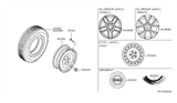 Diagram for 2012 Nissan Maxima Spare Wheel - 40300-9DA1B