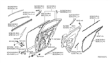 Diagram for Nissan Maxima Door Seal - 82821-9N00A