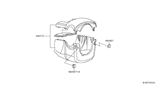 Diagram for 2013 Nissan Maxima Steering Column Cover - 48470-9N00A