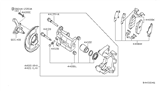 Diagram for 2019 Nissan Maxima Brake Caliper - 44011-9N00B