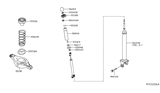 Diagram for Nissan Maxima Bump Stop - 55240-9N00A