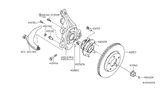 Diagram for Nissan Altima Steering Knuckle - 40015-JA00A