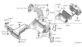 Diagram for Nissan Maxima Air Duct - 16576-9N00E